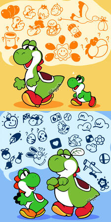 Haha Yoshi headcanon go brrr Haha Yoshi headcanon go brrr